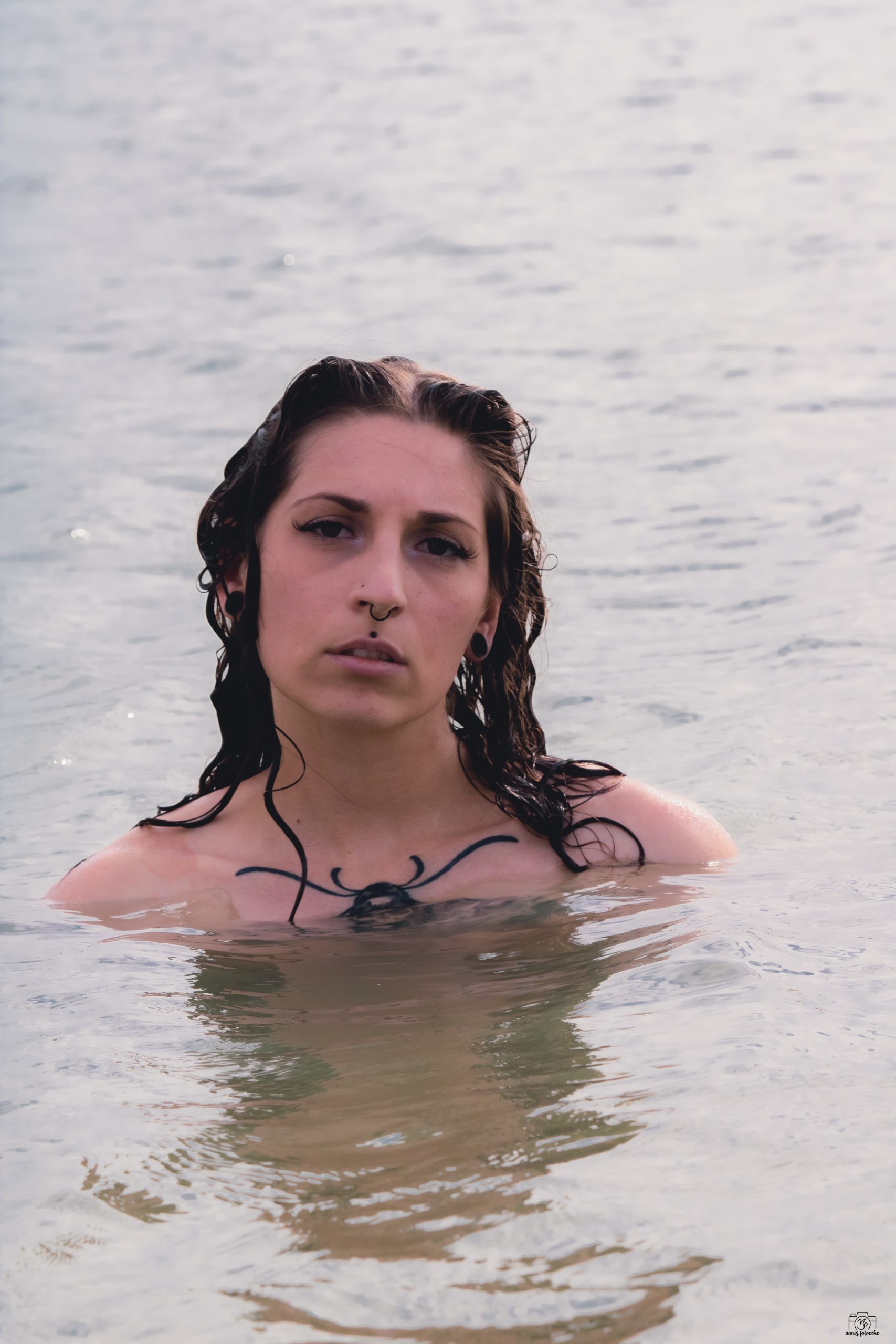 Amy im Wasser